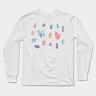 Crystal watercolor set Long Sleeve T-Shirt